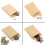 Pacote com 200 envelopes retangulares de papel kraft cáqui para convites e cartas (19 x 11 x 0,1 polegadas). 5