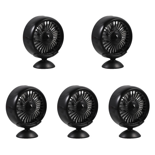 5Pièces Ventilateurs Portables Pour USB Portable Noir Mat ABS 2