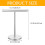 Standing Towel Holder with Non-Slip Base Silver 1 Pack 3