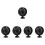 5Pièces Ventilateurs Portables Pour USB Portable Noir Mat ABS 6