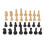 Premium Chess Pieces Checkers Replacement ( Black) 2