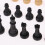 Premium Chess Pieces Checkers Replacement ( Black) 5