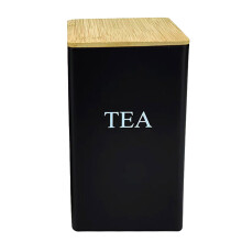 Airtight Metal Food Storage Canister for Coffee Tea Kitchen Counter Farmhouse Home Organization Pantry Freshness