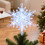 Christmas Tree Topper Lighted with Snowflake Projector, LED Tree Topper for Christmas Tree Decorations 4