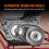 Clutch for 2-8HP Engine 2000 RPM Asymmetric Wheels Rubber 2