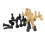 Premium Chess Pieces Checkers Replacement ( Black) 7