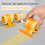 Portable Double Painter's Tape Dispenser with Scraper Orange 6