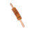 9-Rollen-Holz-Massage-Roller-Stick für Lymphdrainage, 40cm, Gelb 9