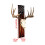 USA Flag Deer Antler Display Rack Hook Pedestal 1 pc 2