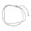 Women's Rhinestone Anklet Silver Adjustable 2