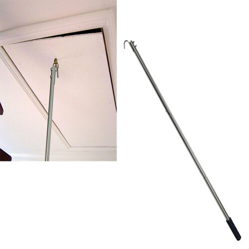 Ladder Pull System Kit with 40-inch Attic Extension Pole 2