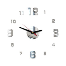 3D DIY Roman Numeral Acrylic Wall Clock, Retro Kitchen Timer, Compatible with Stainless Steel Probe & Sand Timer
