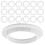 Durable Lamp Shade Ring White Plastic Household Users Home Lighting 20pcs 4