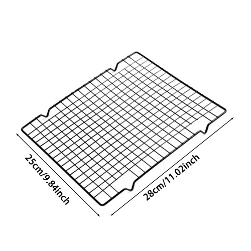 2/1pcs 11"x10" Nonstick Cooling Rack, Compatible with Half Sheet Pan, Oven Safe 2