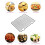 2/1pcs 11"x10" Nonstick Cooling Rack, Compatible with Half Sheet Pan, Oven Safe 7