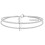 Women's Rhinestone Anklet Silver Adjustable 6