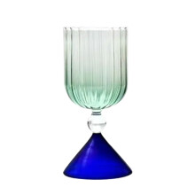 Ensemble de verres colorés et de tasses élégantes – Service de verres unique pour la maison, le bar, les fêtes et les cadeaux de pendaison de