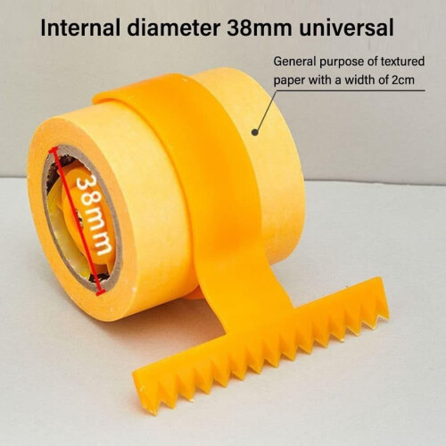 Portable Double Painter's Tape Dispenser with Scraper Orange 2