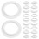 Durable Lamp Shade Ring White Plastic Household Users Home Lighting 20pcs 7