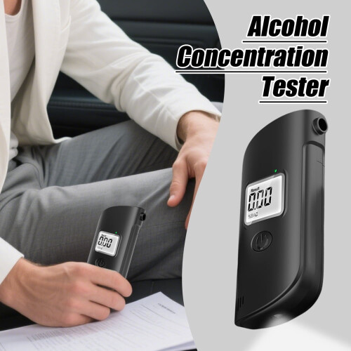 LCD Alcohol Breathalyzer with Light for Home Use 2