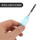 Double-ended Folding Eyelash Comb 14.80X1.50X0.60CM Blue 4