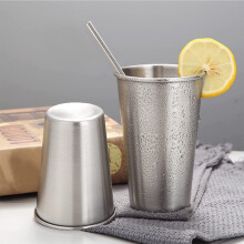 Mugg 350ml Rostfritt Stål Mugg Camping Party Tumbler Kaffe Öl Köksapparater