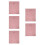 5Pièces -Lit Résistant Rose En Pour Table De Massage 3