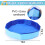 Foldable Foot Bath Basin – Portable Blue Soaking Tub 3