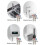 Stainless Steel Hot Cold Water Inlet Valve 1 pc 6