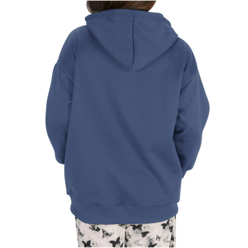 Women's Oversized Solid Hoodie with Kangaroo Pocket, Drop Shoulder Pullover – Compatible with Y2K Style 2