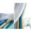 Double-Layer Rainbow Gradient Blackout Curtains Peach Green 8