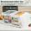 3.4L Airtight Bread Storage Box, BPA-Free, Stackable, Clear, for Kitchen Counter & Fridge – Compatible with Standard Bread Sizes 4
