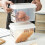 3.4L Airtight Bread Storage Box, BPA-Free, Stackable, Clear, for Kitchen Counter & Fridge – Compatible with Standard Bread Sizes 5