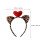 Cat Ears Headband Leopard Print Heart Shape 1 Pack 2