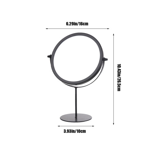 Tabletop Vanity Mirror Rose Gold 1X/2X Magnifying 360 2
