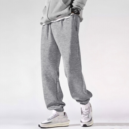 Ανδρικό παντελόνι jogger ελαστικό χειμερινό, απαλό, ζεστό, άνετο, χαλαρή εφαρμογή, 1