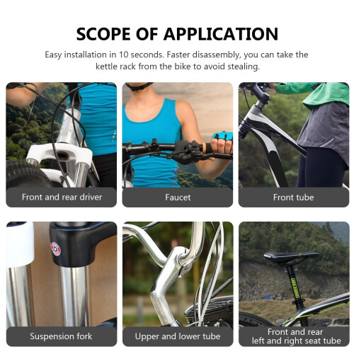 Bicycle Bottle Cage Rack Mount 2 Pcs White 2