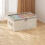 Clothing Storage Box Double Zipper Clear Window Thick Fabric 4