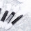 100Pièces Outils Double Embout Pinceaux Yeux Blancs 11