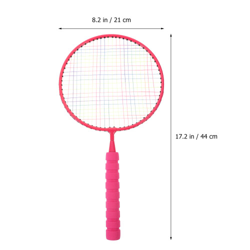 1Ensemble Ensemble Badminton Pour Enfants Rackets Rosé Portable 1