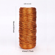 1 Rolls Metallic Twine for Crafts 1.5 mm Thick 328 Feet for DIY Crafts Festival Christmas Tree Decor