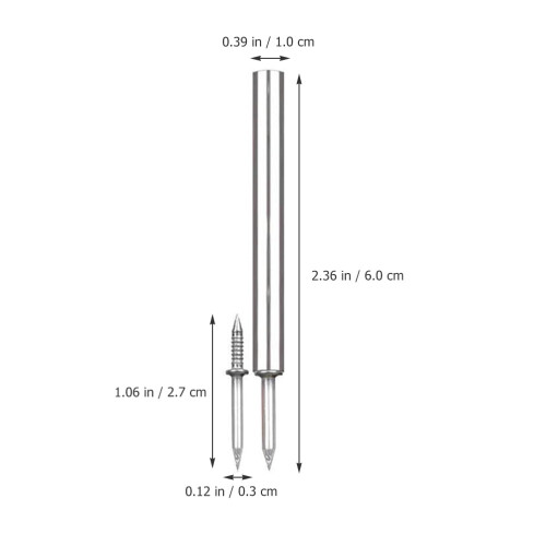 Double Headed Nail Set Double Seamless Nails Fixing Tools Silver 2
