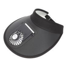 Pălărie de soare cu încărcare USB și ventilator - Pălărie reglabilă cu vizieră solară de vară pentru bărbați și femei, pălărie