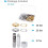 Κιτ εργαλείων Grommet Copper20mm ID50-Set με 3 Setters και 6