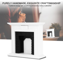 Dollhouse Furniture,1:12 Dollhouse Miniature Furniture Wooden Fireplace for Dolls House Accessory Decor Toys, Dolls House Decor