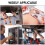 Telescoping Inspection Mirror Stainless Steel 5 Pcs 5