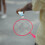 1Ensemble Ensemble Badminton Pour Enfants Rackets Rosé Portable 5