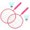 1Ensemble Ensemble Badminton Pour Enfants Rackets Rosé Portable 10