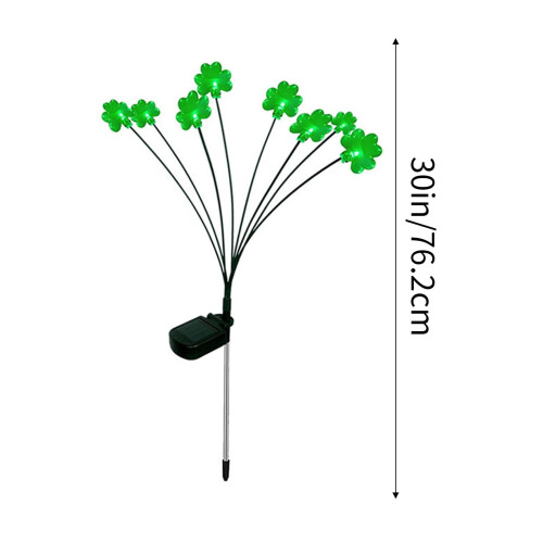 Ηλιακά φώτα αυλής Shamrocks Green LED Clover Stake 2