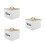 3Pièces Boîtes De Rangement En Bois Couvercles Pour Cuisine 5
